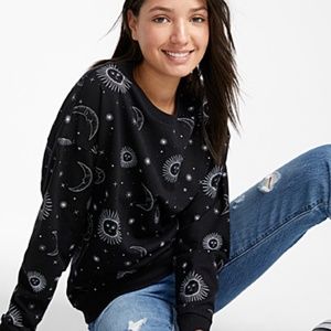 Beautiful Printed Organic Cotton Sweatshirt (NWOT)